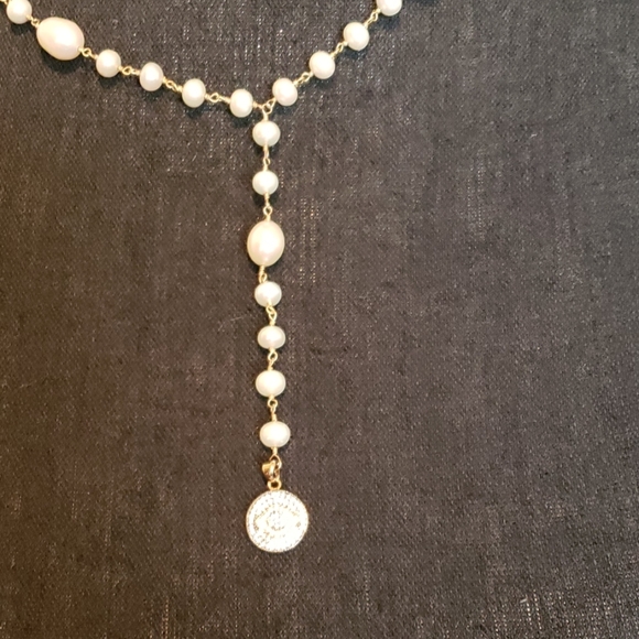 Freshwater pearl and evil eye cubic zirconia - Picture 4 of 8